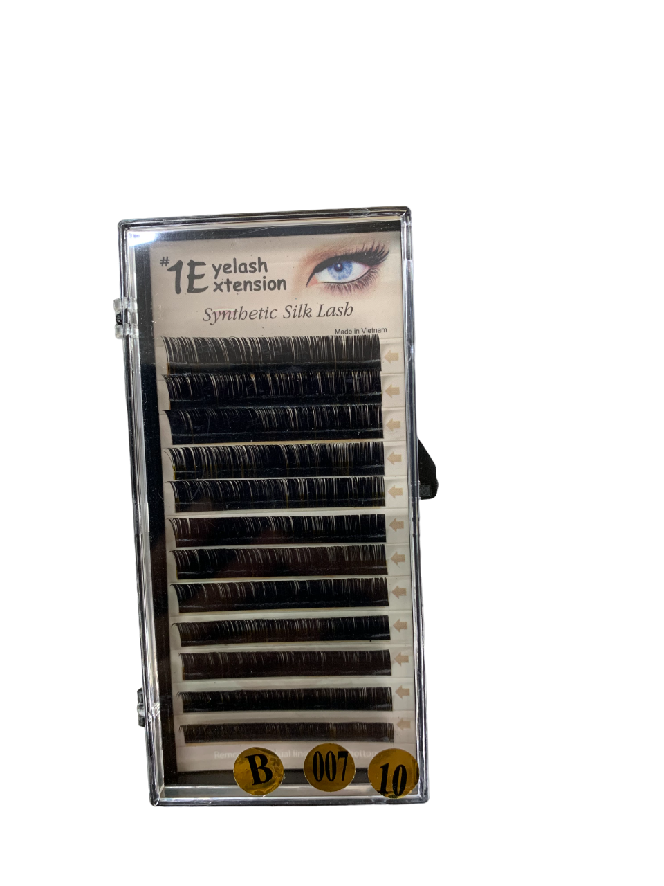 1E Eyelash Extension Synthetic Silk Lash B-0.07-10